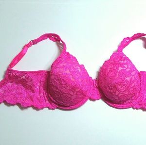 Hot Electric Pink Bra